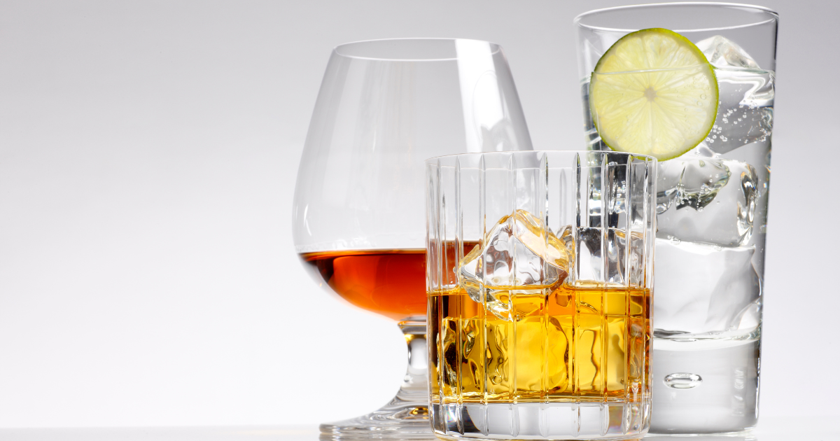 Alcohol on a table